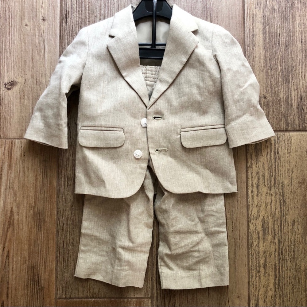 Nautica Tan 12 month boys suit